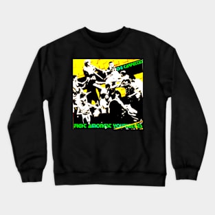 Fight Amongst Yourselves 1980 Punk Rock Power Pop Throwback Crewneck Sweatshirt